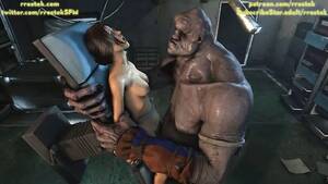 3d Monster Hentai Lara Croft - Lara Croft Fucked Roughly by Coach and a Monster 3D Animatio watch online  or download