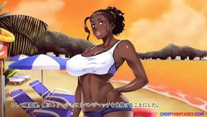 black bitch beach - Black Bitch Sucks Dick On The Beach - EPORNER