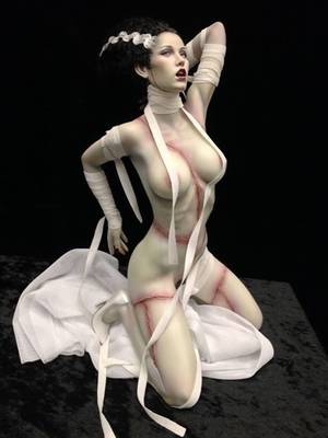 Frankenstein Bride Cartoon Porn - Bride of the Monster model kit by Zombee Toy Company