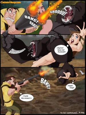 ape toon porn - Tarzan - [CartoonValley][Comic] - Jane Has Sex With A Huge Ape (3 of 3)  porno