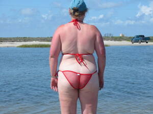 bbw slut wife in a bikini - My sexy bbw slut San Antonio wife in bikini on the beach