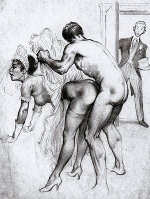 black sex sketches - Bad luck to see the bride b4 the wedding
