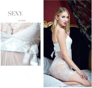 Nightgown Xl Girl Porn - New Hot White Lace Porn Sexy Night Gown Women Robe Sexy Lingerie Sleepwear  Short Sex Costumes Dress Nightgown Plus Size 5XL 6XL-in Babydolls &  Chemises from ...
