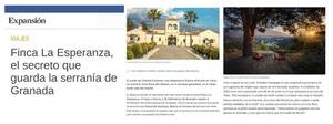 esperanza diaz - Media coverage and reviews for Hacienda La Esperanza Granada in Spain