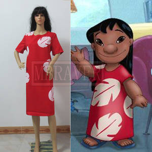 Lilo & Stitch Cartoon Porn - Lilo & Stitch Cosplay Costume Lilo Red Dress Costume on Aliexpress.com |  Alibaba Group