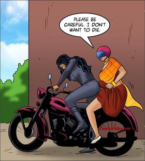 naked biker cartoons - The biker babe - Big Boobs - Hentai W