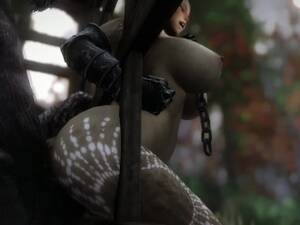 Half Girl Half Creature Anime Hentai Porn - Skyrim Half-Dragon Slut Fucks A Horny Caged Monster - XAnimu.com