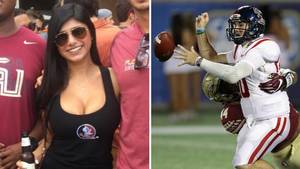 Foot Ball Porn - Chad Kelly still trying to hit on former porn star Mia Khalifa