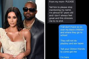 Kim Kardashian Porn Captions Mom - Kanye West Slams Kris Jenner, Kim Kardashian On Instagram