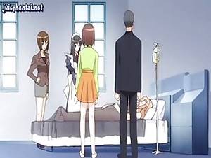 Lesbian Double Dildo Anime - Anime lesbians enjoy a double dildo