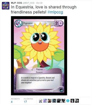 Flowey Undertale - I guess the official My Little Pony CCG wanted to spread some LV for  Undertale ...