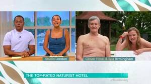 asian nudist - Rochelle Humes left speechless as nudist This Morning guest reveals they've  met before - Mirror Online