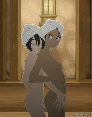Aang And Katara Sex - Katara and Toph want fun in bathroom | Avatar Hentai