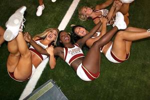 cheerleader upskirt sex squirting - Black on white gang bangs