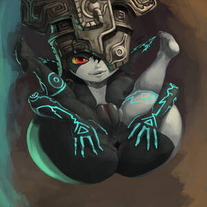 Midna Feet Porn - santafire, midna, nintendo, the legend of zelda, the legend of zelda:  twilight princess, highres, 10s, 1girl, 2014, anus, artist name, ass, ass  focus, barefoot, breasts, colored sclera, dated, feet, full body, leg