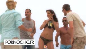 double penetration orgy beach - Orgy and Double Penetration with a hot brunette on a boat - RedTube