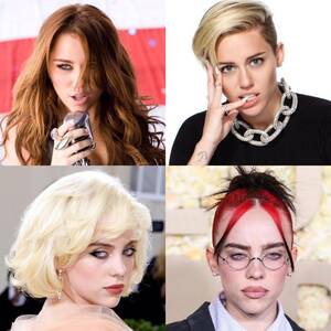 hot fucking lesbian miley cyrus - Which celebrities do you find attractive but are brought down because of  their styling? I think Miley Cyrus and Billie Eilish would look much better  if they cared enough : r/VindictaRateCelebs