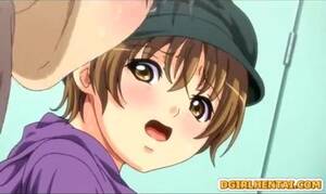 huge anime tits resturant - Anime hottie toys her pussy while being fucked at the restaurant