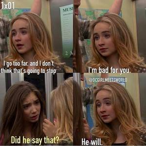 Boy Meets World Porn Captions - #GirlMeetsWorld 1x1 \