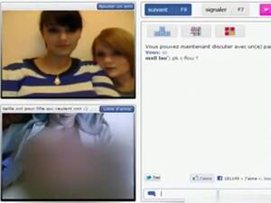 lesbian cyber chat - 2 naughty french girls have cybersex on chat roulette, free European porno  video (Feb 17, 2016)