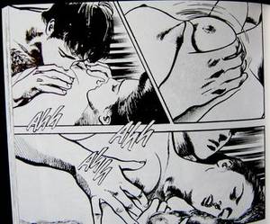 anime crying nude - 1 edited panel