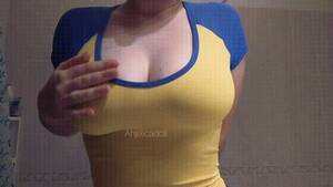 big boobed teen in shirt - Anjelicadoll Jiggling Her Big Boobs In Shirt Porn Gif | Pornhub.com