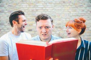 Marcy Cobb Porn - My Dad Wrote A Porno. Image shows from L to R: James Cooper,