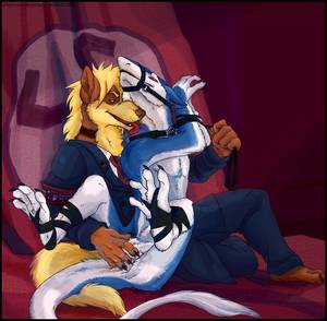 Nazi Porn Anime - e621 animal_genitalia anthro arcanine balls bdsm blue_fur bondage bound  canine claws clothing collar domination dragonasis duo