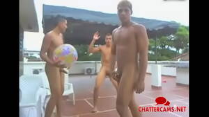 Gay Volleyball Porn - Three Gay Brazilians Play Nude Rooftop Volleyball - Chattercams.net -  XVIDEOS.COM
