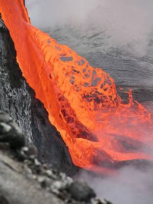 earth and fire - lava earth, wind, water, fire