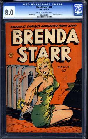 Brenda Starr Comic Strip Porn - ComicConnect - BRENDA STARR 1947-49 #14 - CGC VF: 8.0