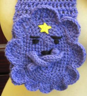 Adventure Time Princess Bump - Crochet Lumpy Space Princess from Adventure Time Scarf - Made to Order