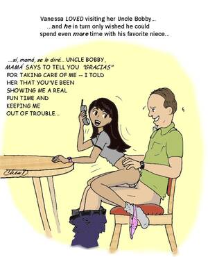 Interracial Art Porn Captions - Rule 34 - caption cheo1 female incest interracial male sex simple  background spanish text teen vanessa white background | 1972601