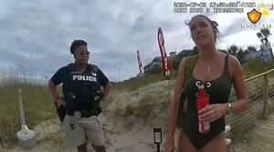 naked beach babes masturbating - Tragedy of beachgoer masturbating with vibrator unearthed after bodycam  video goes viral - Daily Star