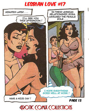 Erotic Lesbian Comics - Lesbian Love # 17- Erotic Comix (English) - Porn Cartoon Comics