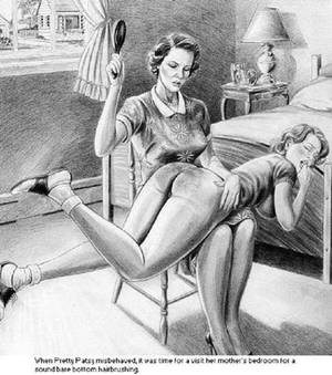 bottom spanked girls art drawing - Toon Tuesday