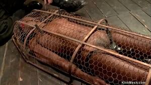 Black Dude Cage Porn - Master zappers ebony slave in cage - XVIDEOS.COM