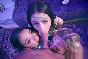 chicks have a party at home - Raver teen chicks are sick of quarantine and party at home, watch free porn  video, HD