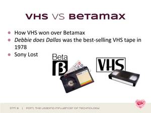 Betamax Porn - ... porn, The leading influencer of technology; 6. vhs vs betamax ...