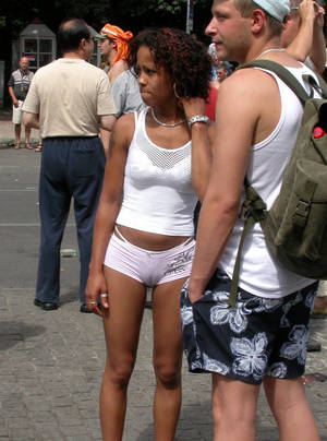 black girl camel toe - Black Amateurs Naked - Huge cock punishes pussy of young thin black girl so  heavy