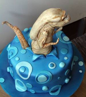 Alien Chestburster Porn - Alien Chestburster cake