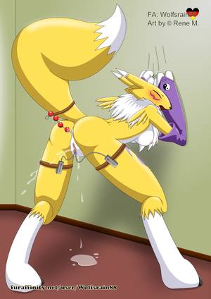 digimon xxx nude - 1girl adult anal anal_beads anthro anus ass back bandai blush breasts  canine closed_eyes digimon female fox