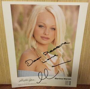 Martina Warren Porn - MARTINA WARREN PENTHOUSE SIGNED PROMO 8x10 PHOTO ADULT FILM STAR PORN  PORNSTAR | eBay