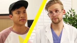 girls first time touching a dick - When The Doctor Needs To See Your Penis