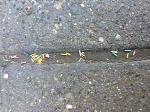 Bull Amy Wong Porn - Plastic sprinkles can be seen on the sidewalks around the Museum of Ice  Cream's San Francisco