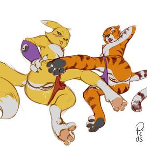 Kung Fu Panda Lesbian - furryrule34andmore: â€œLesbian Renamon Want More Renamon? Visit my Ultimate  Renamon Set List â€