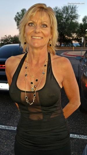 blonde pierced pussy upskirt - Mature blonde visible pierced nipples