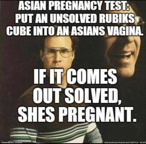 funny asian - Pregnant asian solving rubix cube Will Ferrell