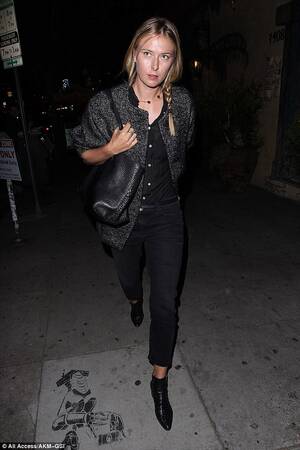 lucy liu upskirt maria sharapova - Maria Sharapova rocks skinny jeans and a sheer shirt at Snoop Dogg Vogue  Party | Daily Mail Online