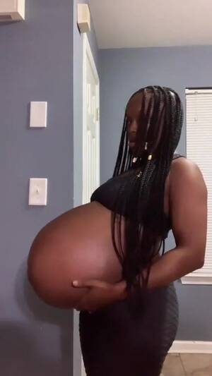 Ebony Pregnant Porn - Ebony huge big belly pregnant - ThisVid.com